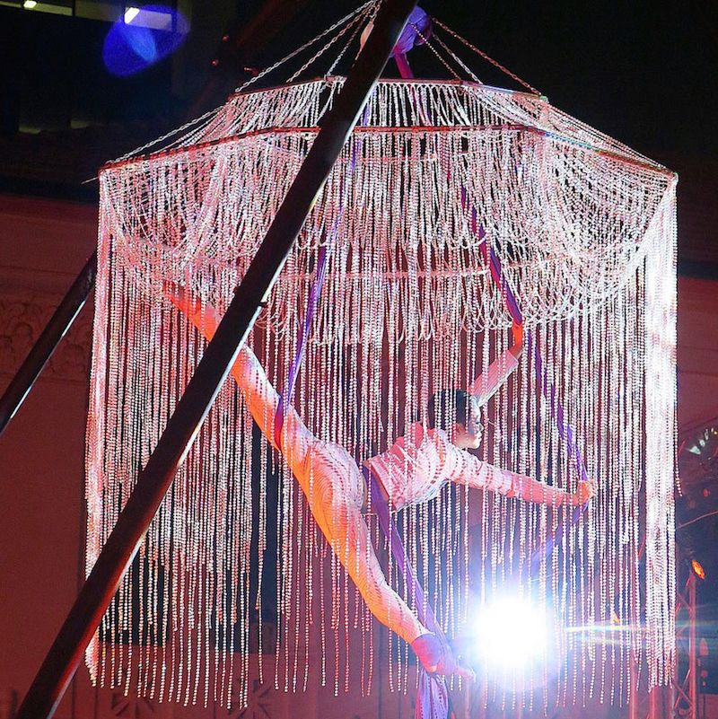 AERIAL CHANDELIER performance
