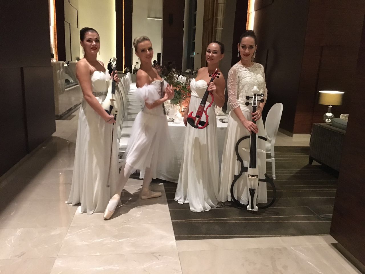 Ballerina & Violinist performance