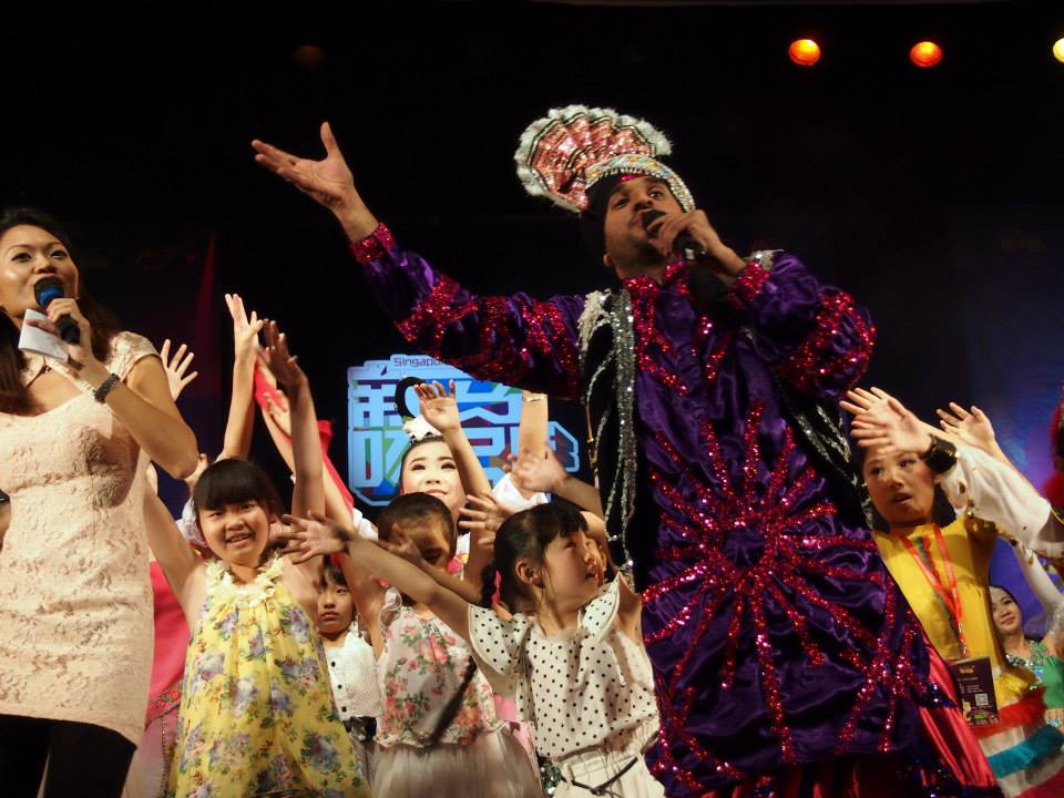Bhangra dancers performance