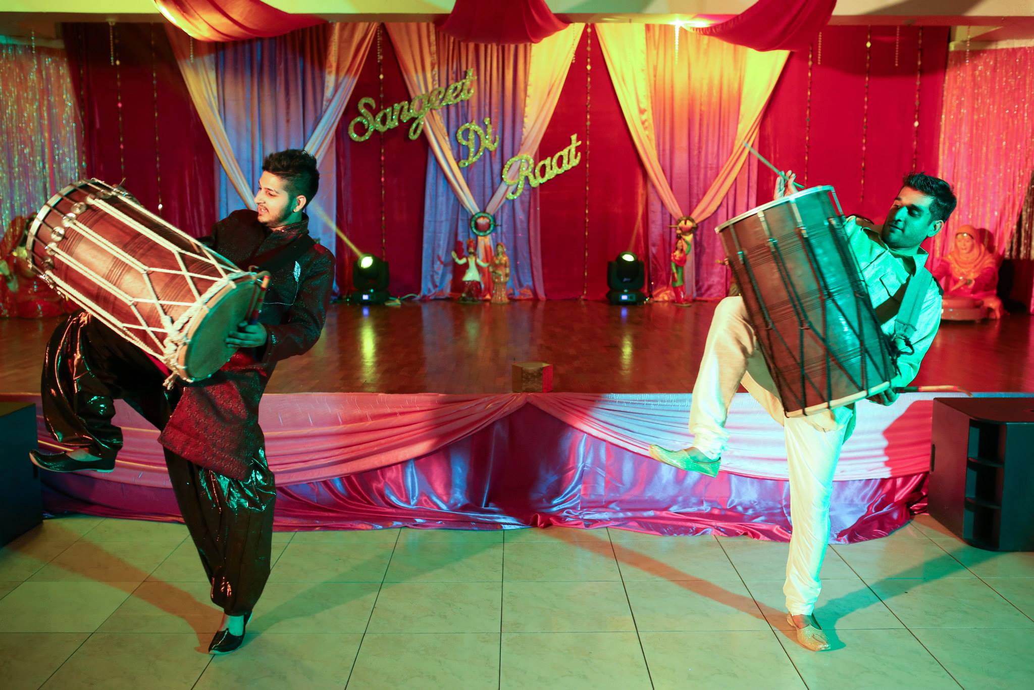 Bhangra dancers performance