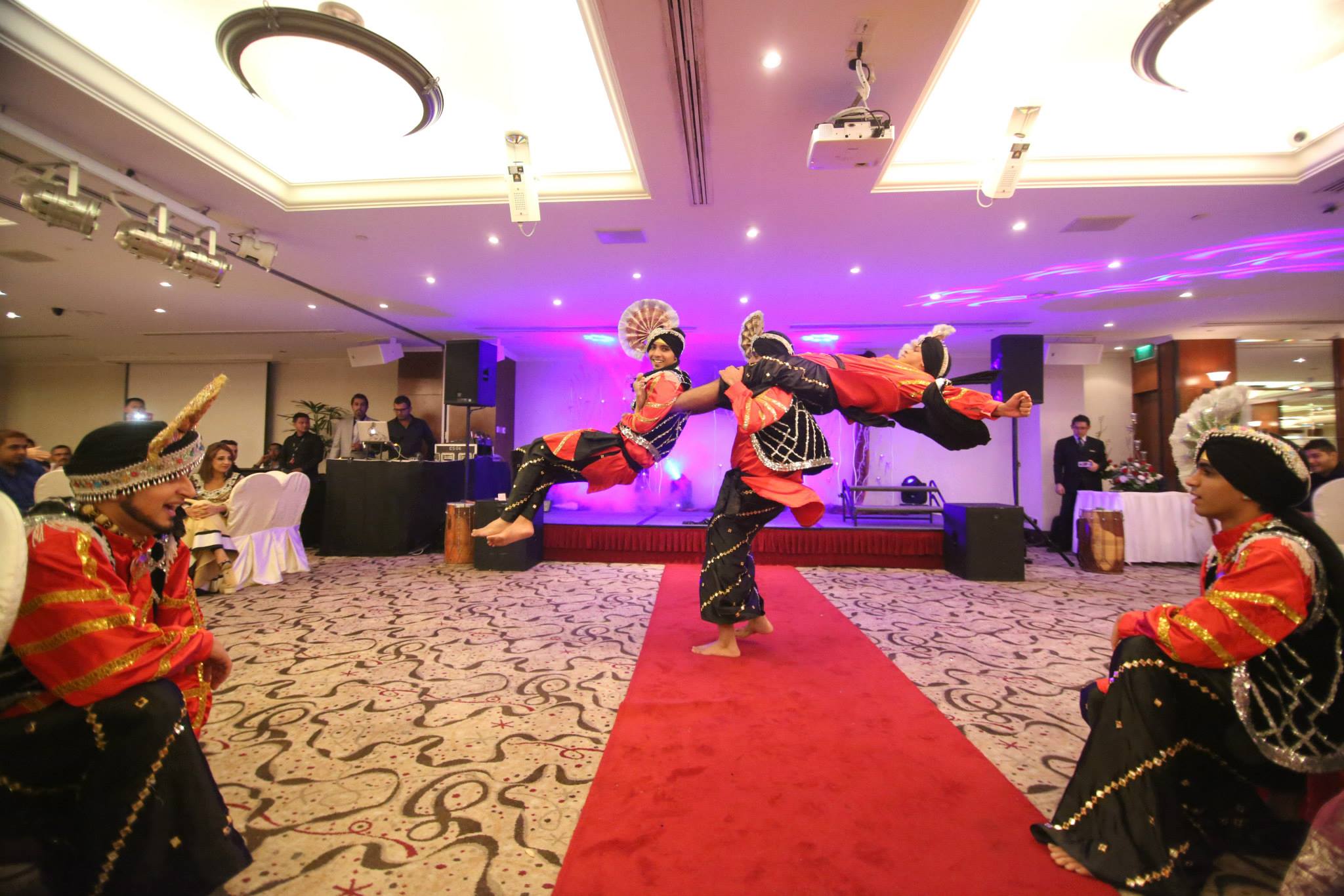 Bhangra dancers performance