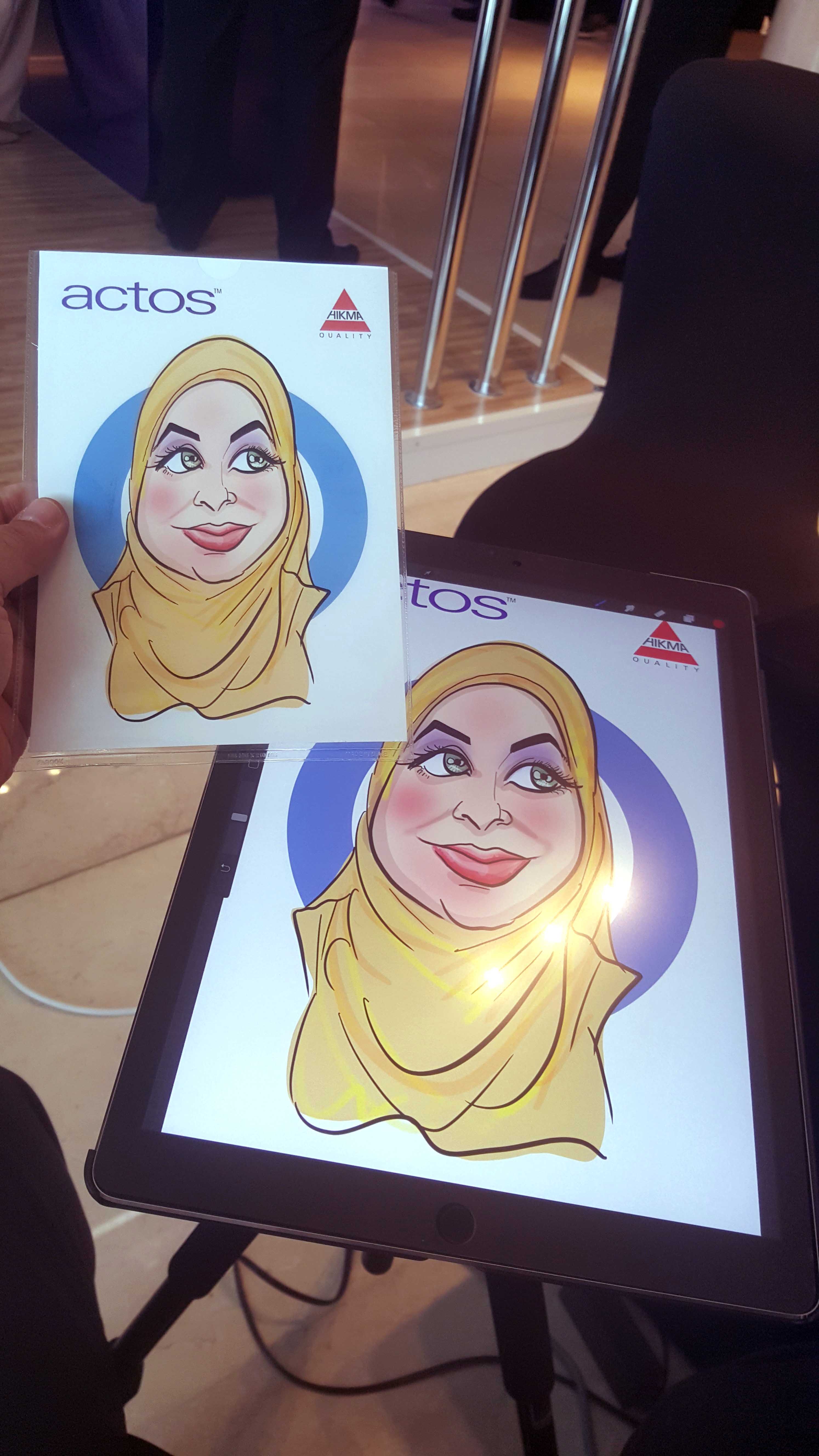 Caricature Artist performance