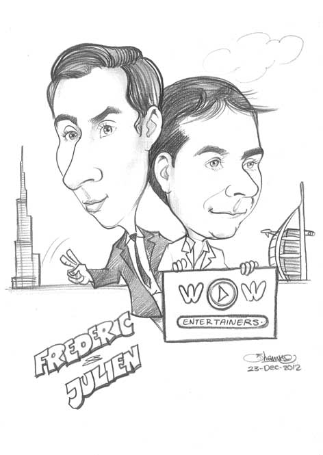 Cartoonist performance