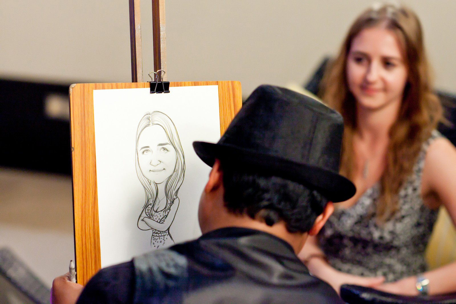 Cartoonist performance