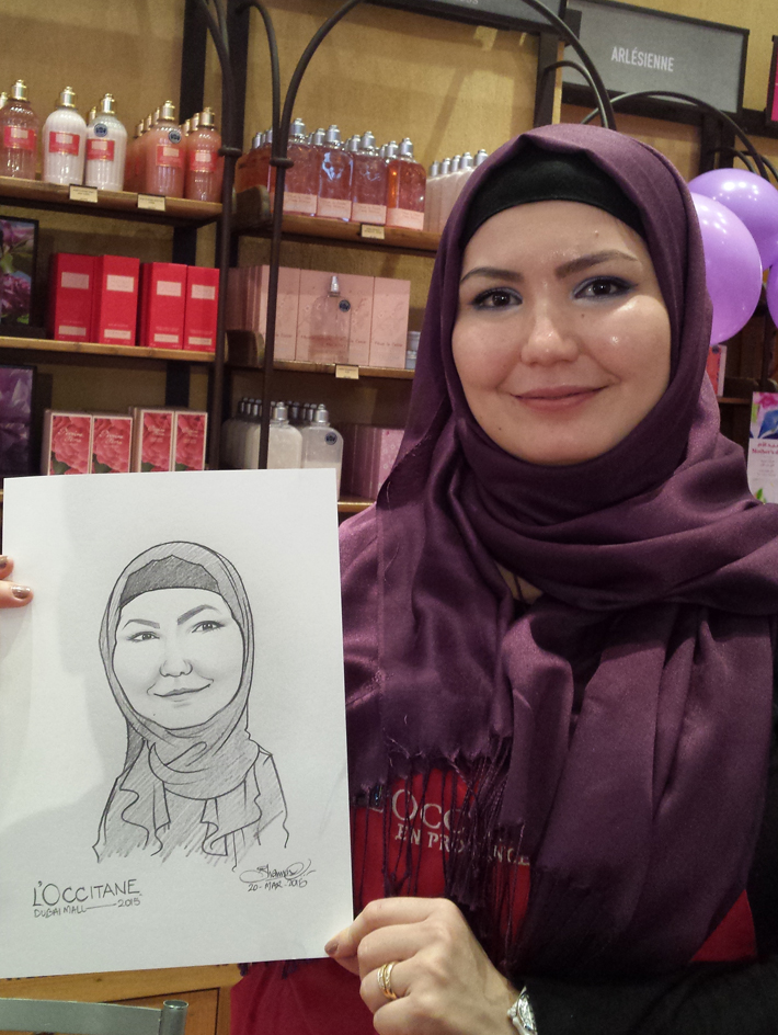 Cartoonist performance