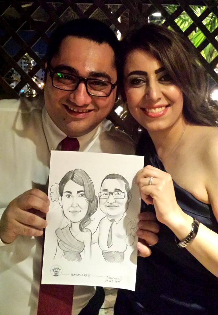 Cartoonist performance