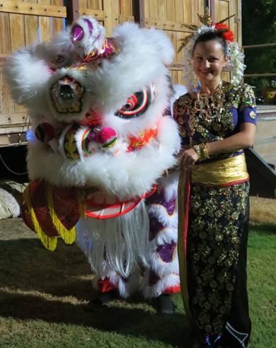Chinese Lion Dance performance