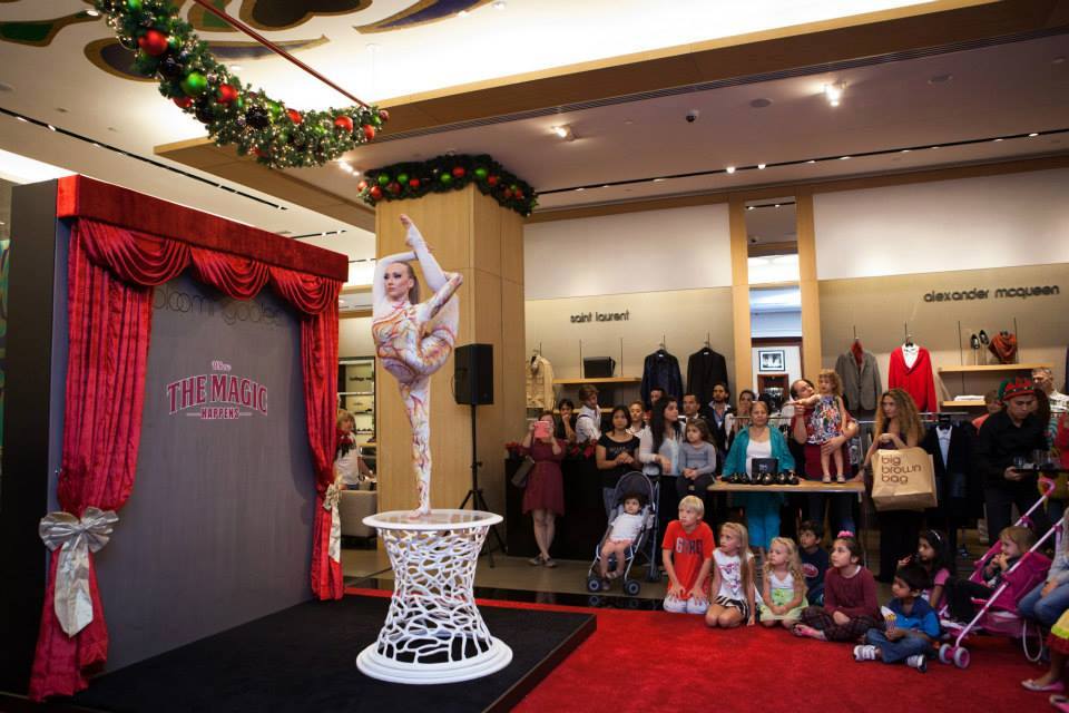 Contortionist performance