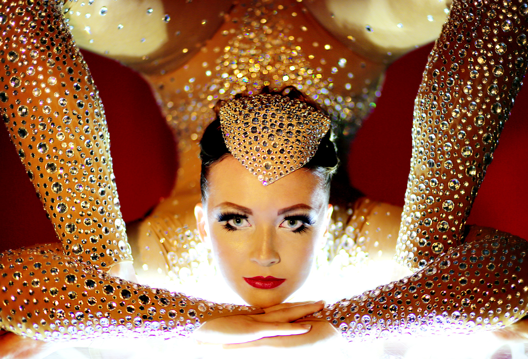 Contortionist performance