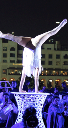 Contortionist performance