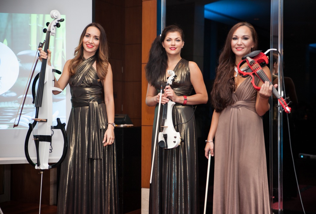 ELECTRIC STRING MUSICIANS performance