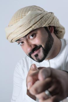 Emirati Stand Up Comedian performance