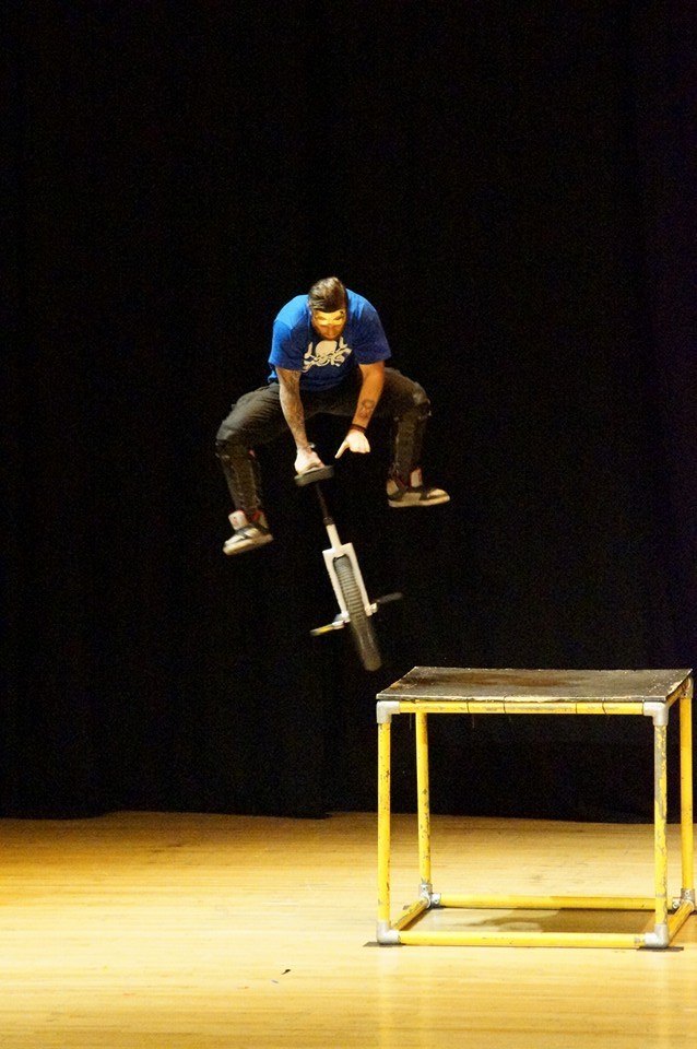 Extreme Unicyclists performance