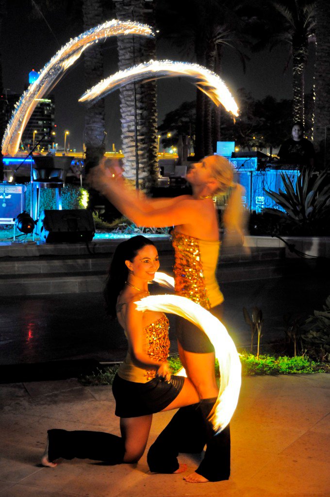 FIRE DANCERS performance