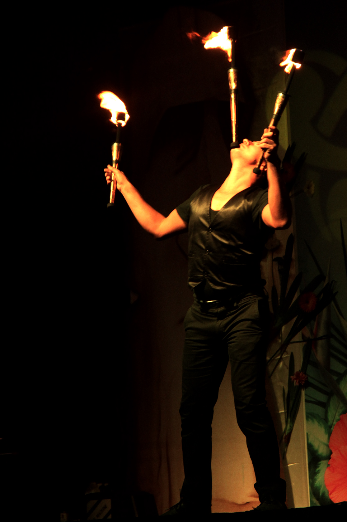 Fire Juggler performance