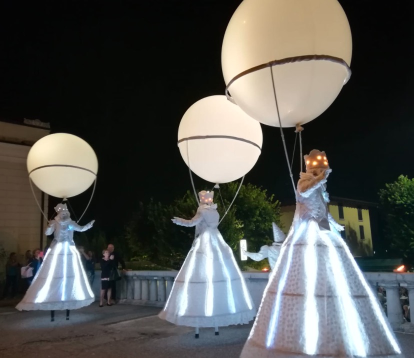Full Moon Stilt Walkers performance