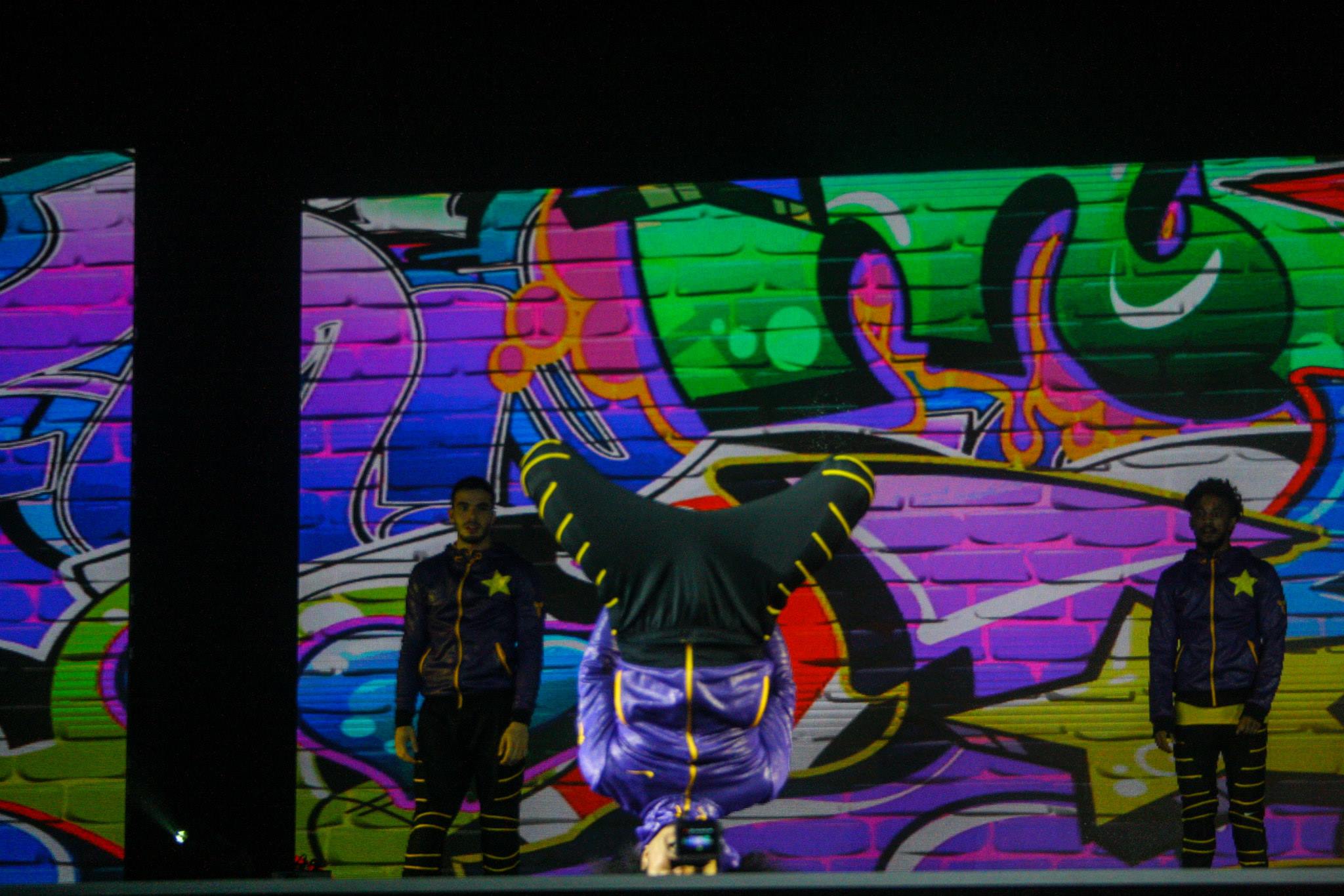 Hip Hop Break Dancers performance