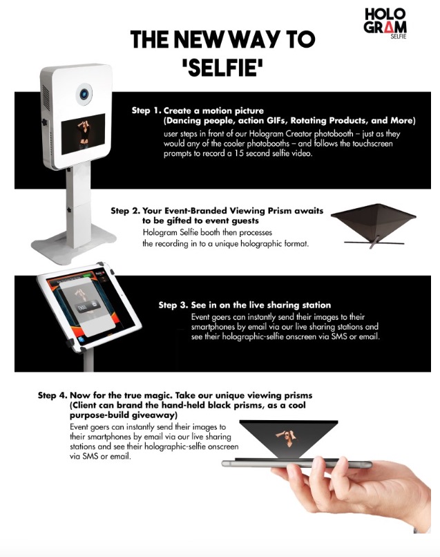 HOLOGRAM SELFIE BOOTH performance