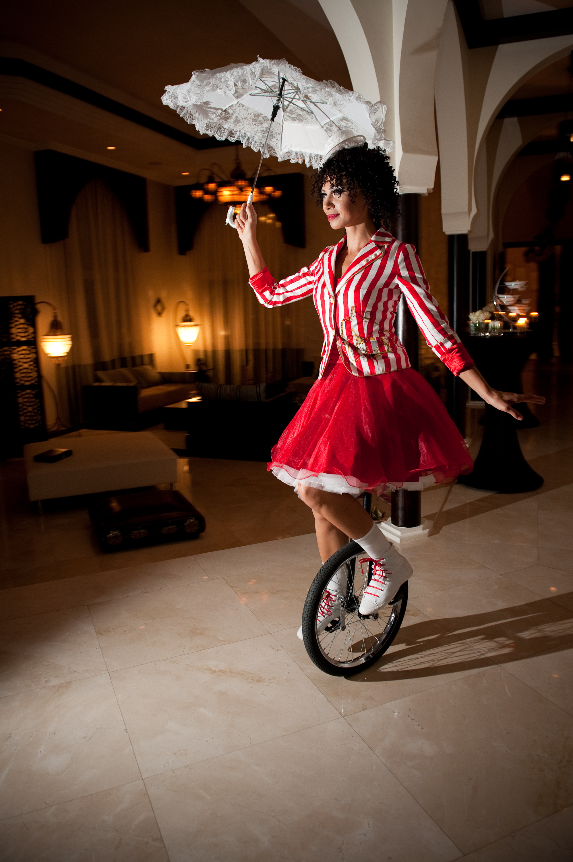 Lady Unicyclist performance