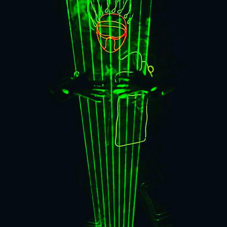 Laser Man Show with El Wire performance