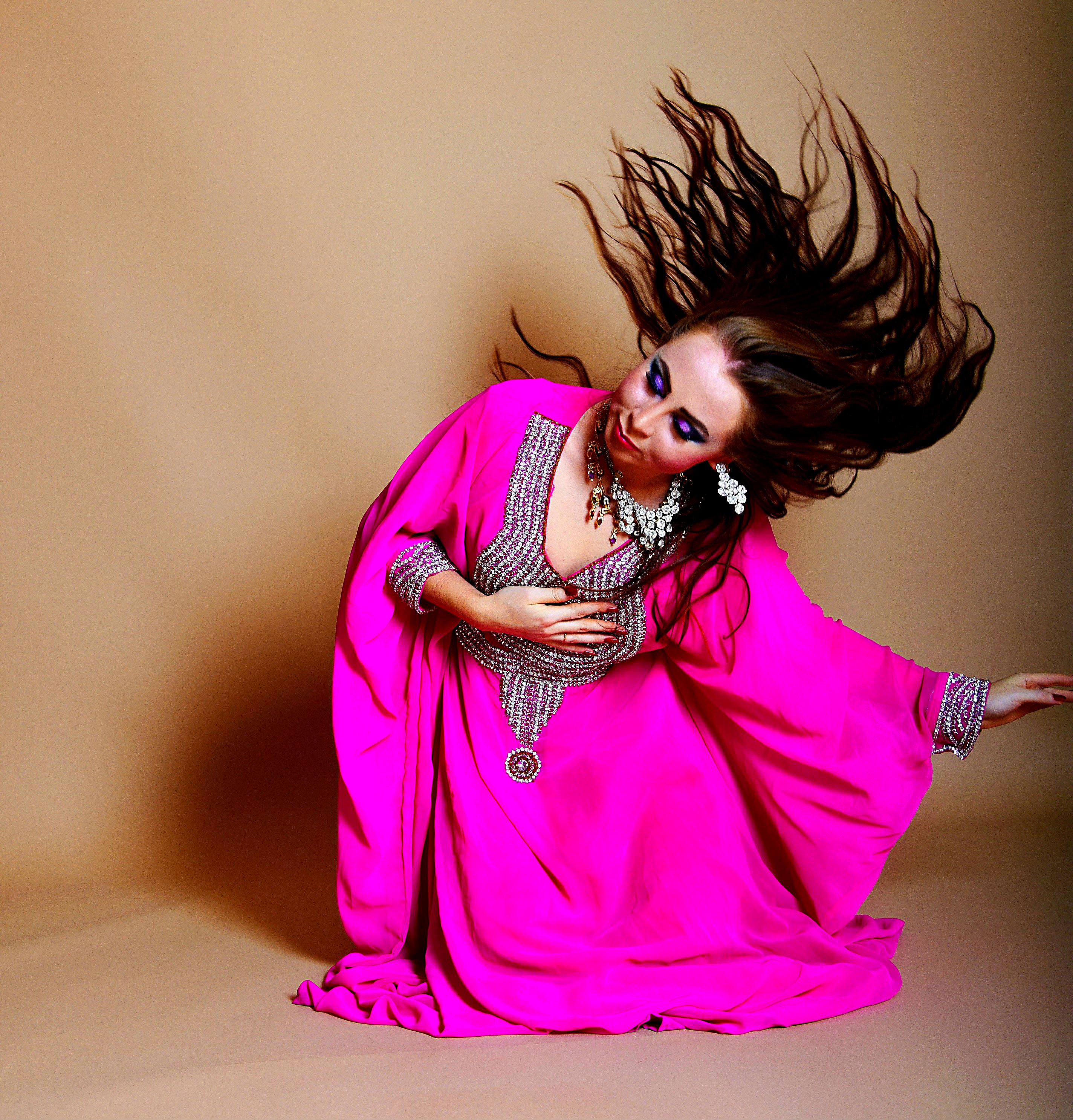 LED Belly Dancer performance