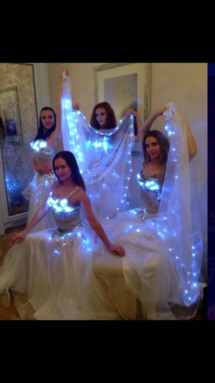LED Belly Dancers performance
