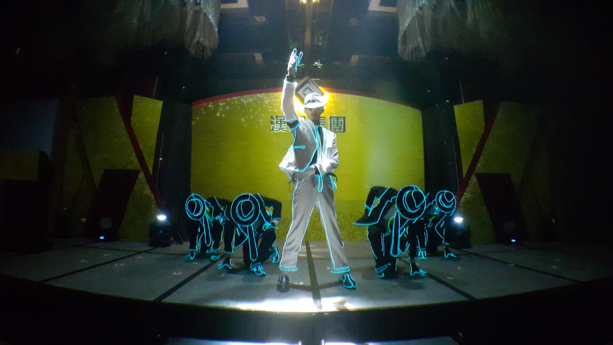 LED Tron Dancers performance