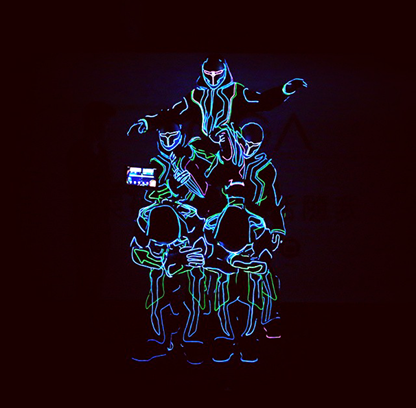 LED Tron Dancers performance