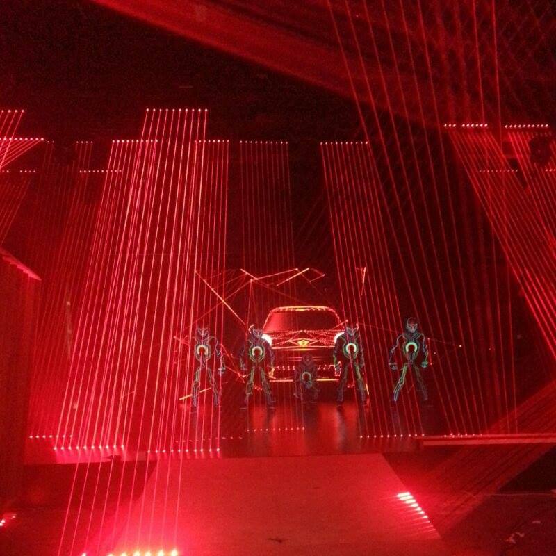 LED Tron Dancers performance