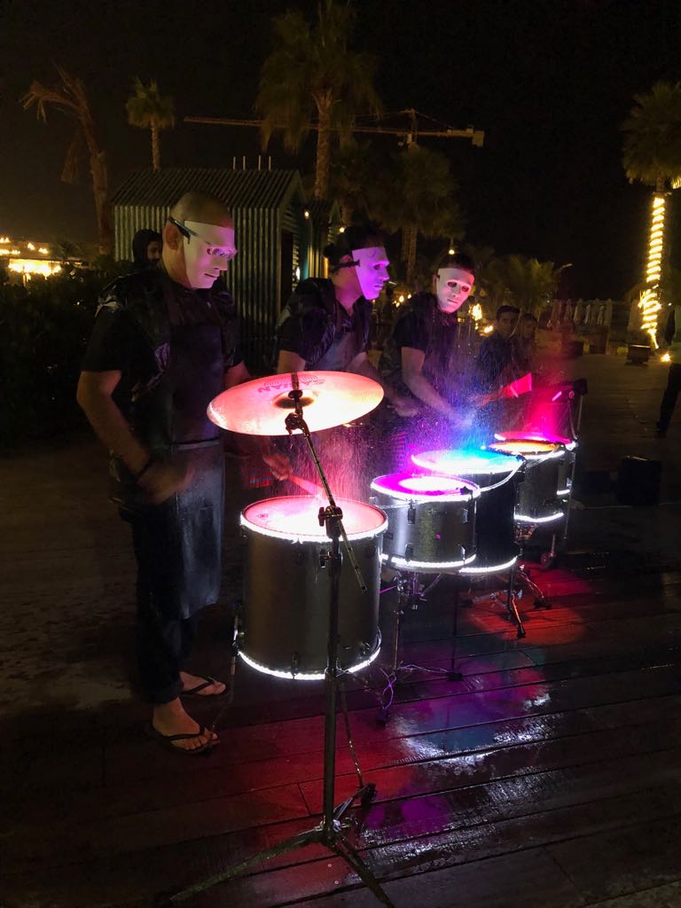 LED Water Drummers