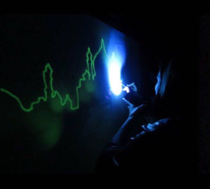Live Light Painting performance