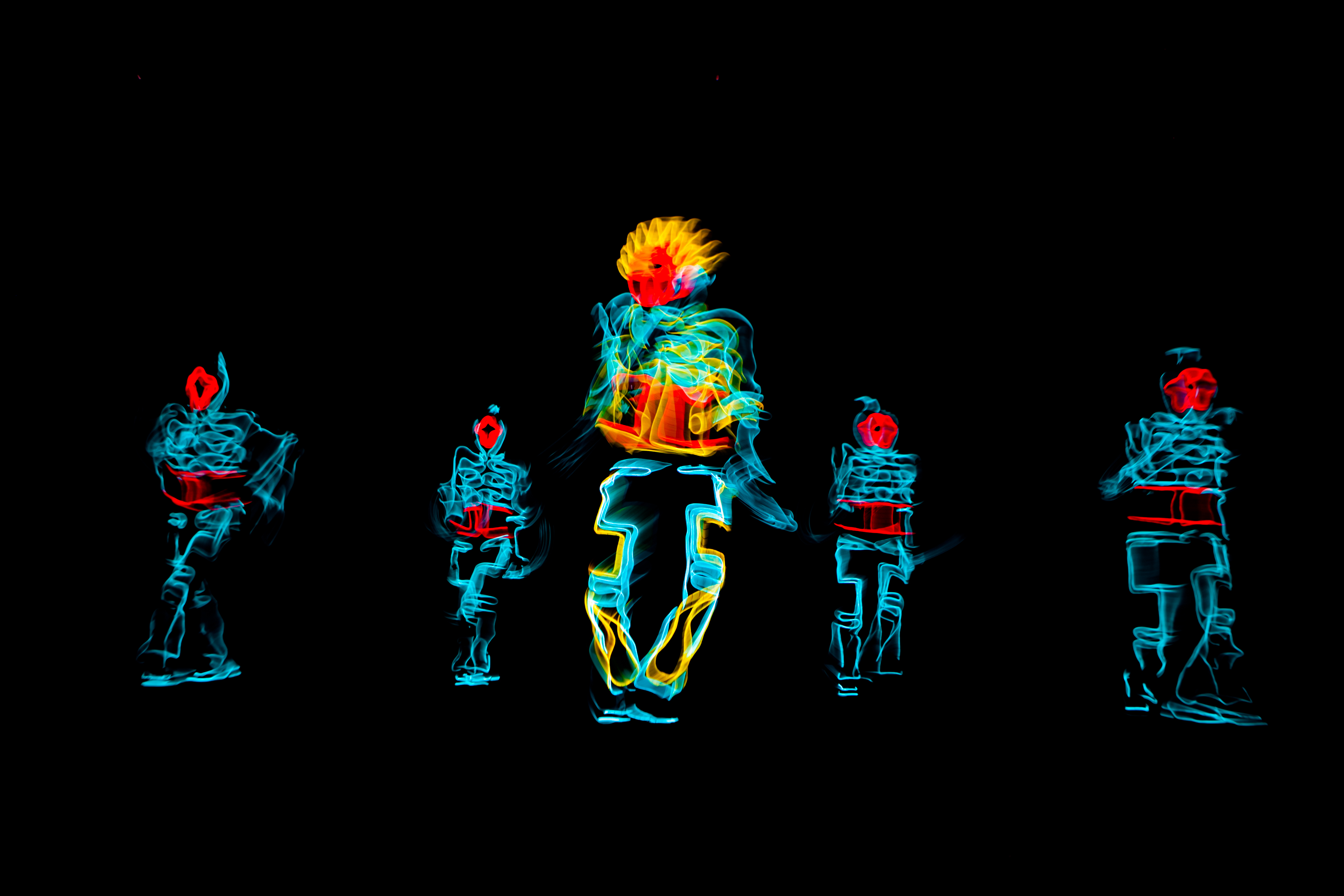 Oriental LED Dancers performance