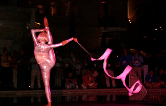 Ribbon Acrobats performance