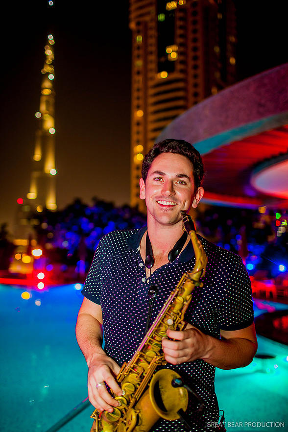 Sax Player performance