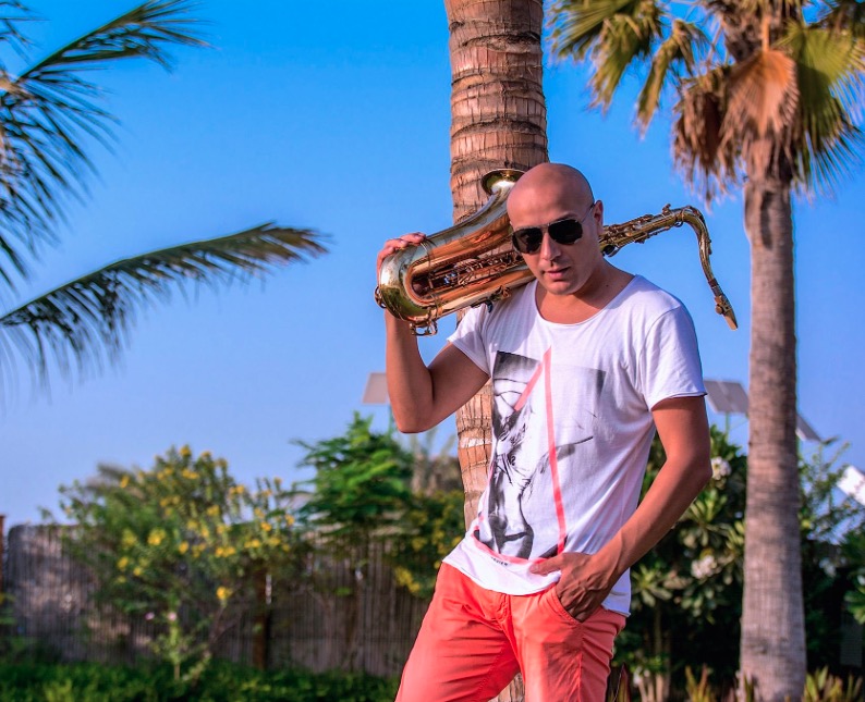 Sax Player performance