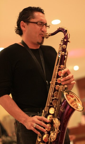 Saxophonist performance