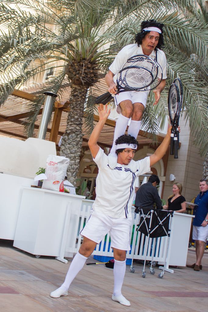 Tennis Juggling Show performance